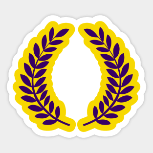 Roman (dark purple) Sticker